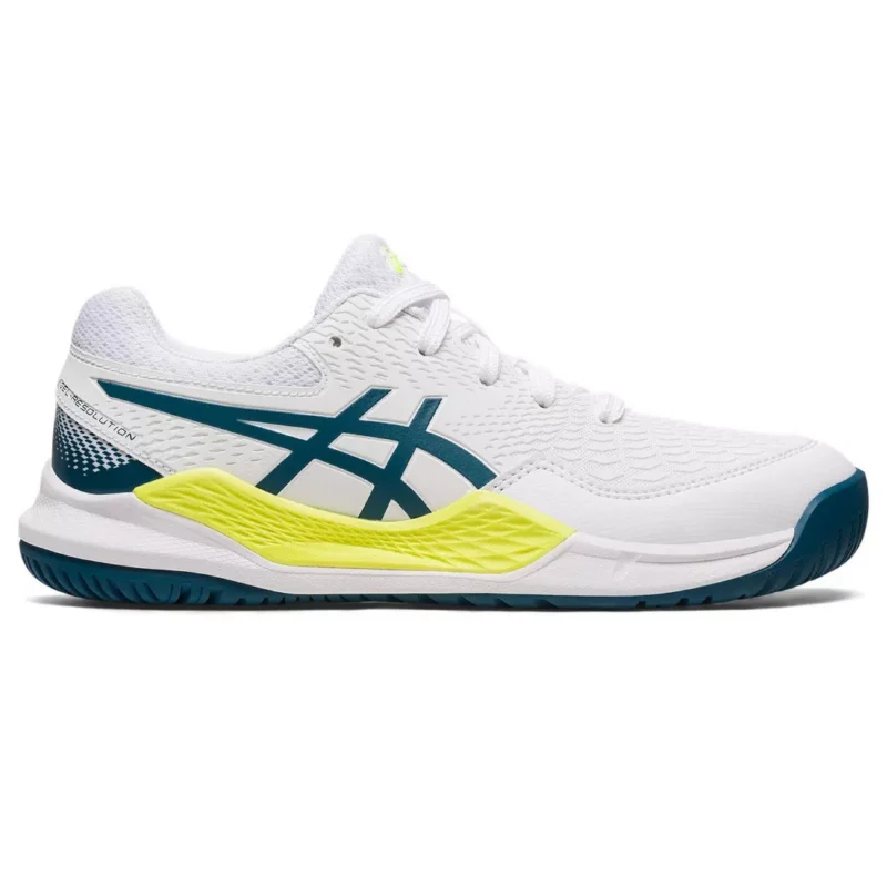 Asics - Gel-Resolution 9 GS Sandplatz Tennisschuh Kinder, 35, Multicolor