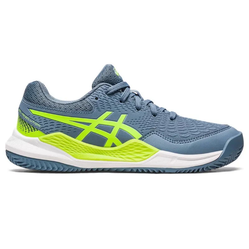 Asics - Gel-Resolution 9 GS Sandplatz Tennisschuh Kinder, 37.5, Multicolor