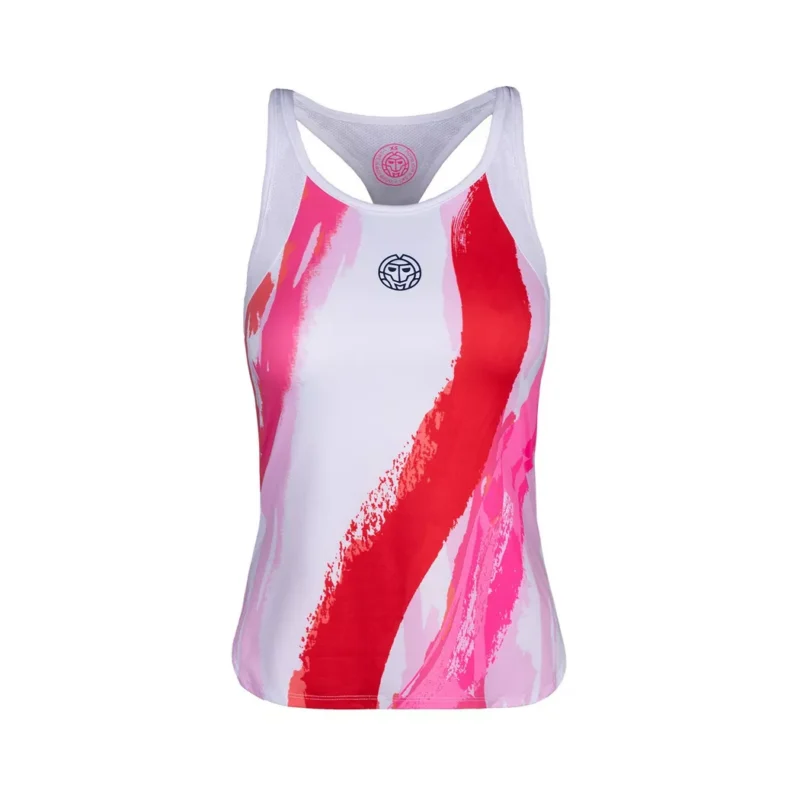 Bidi Badu - Amrei Tech Tank weiss/rot, L, Rot